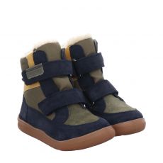  Richter Veloursleder-Winterstiefel in blau für Kinder