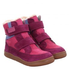  Richter, Rot, Veloursleder-Winterstiefel in lila für Kinder