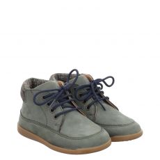  Schuhengel Veloursleder-Lauflernschuh in grün für Kinder