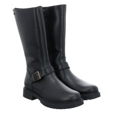  Schuhengel Glattleder-Winterstiefel in schwarz für Kinder