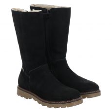  Schuhengel Veloursleder-Winterstiefel in schwarz für Kinder