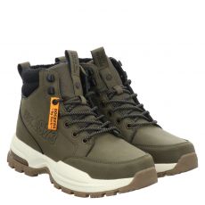  Dockers Kunstleder-Schnürstiefel in grün für Herren