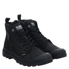  Palladium, Pampa Hi Zip Wl, Veloursleder-Schnürstiefel in schwarz für Herren