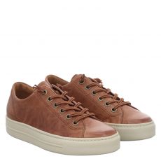  Paul Green, 0078-4081-618/pauls, Glattleder-Slip-On in braun für Damen