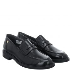  Paul Green, 0078-1251-028/slipper, klassischer Lackleder-Slipper in schwarz für Damen