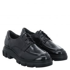  Paul Green, 0078-1172-028/schnürer, Lackleder-Halbschuh in schwarz für Damen