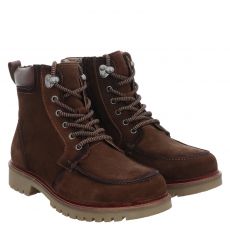  Ara, Tiago, Veloursleder-Schnürstiefel in braun für Herren