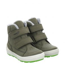  Superfit, Groovy 2.0, Nubukleder-Lauflernschuh in grün für Kinder