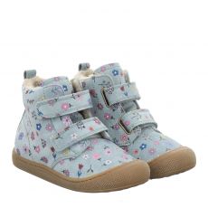  Naturino, Bubble Wide, Nubukleder-Lauflernschuh in grün für Kinder