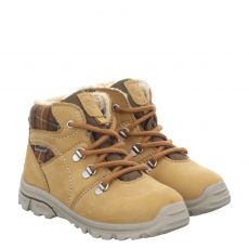  Ricosta, Desse M, Veloursleder-Lauflernschuh in braun für Kinder