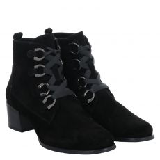  Regarde Le Ciel Veloursleder-Schnürstiefel in schwarz für Damen