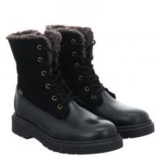  Sabalin Glattleder-Winterstiefel in schwarz für Kinder