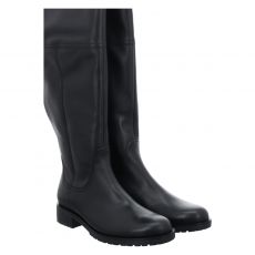  Gabor, Xxl-vario-schaftweite, hoher Glattleder-Stiefel in schwarz für Damen