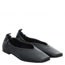  Nude Of Scandinavia, Chloe, Glattleder-Ballerina in schwarz für Damen