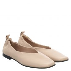  Nude Of Scandinavia, Chloe, Glattleder-Ballerina in cappuccino für Damen
