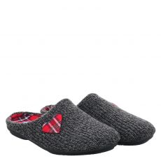  Varomed Vital, Tinka Pantoffel, Textil-Hausschuh in grau für Damen