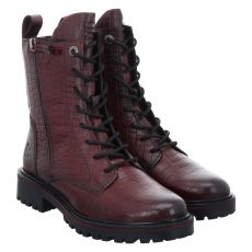  Bagatt Glattleder-Schnürstiefel in rot für Damen
