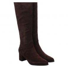  Peter Kaiser, Strech Schaft, hoher Veloursleder-Stiefel in braun für Damen
