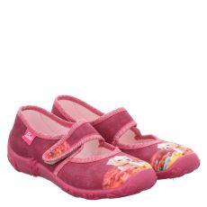  Beck, Bella, Textil-Hausschuh in rot für Kinder