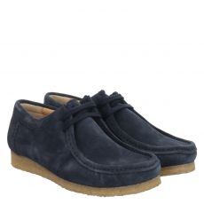  Sioux, Grashopper, Veloursleder-Halbschuh in blau für Damen