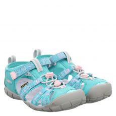  Keen, Seacampiicnx, Textil-Sandale in türkis für Kinder