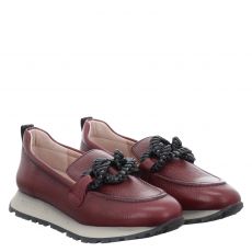  Hispanitas, Kansas, klassischer Glattleder-Slipper in rot für Damen
