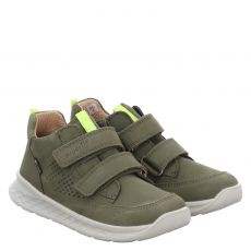  Superfit, Breeze, Nubukleder-Lauflernschuh in grün für Kinder