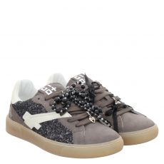  Gio+ Veloursleder-Sneaker in grau für Damen