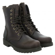  Panama Jack Fettleder-Schnürstiefel in grün für Damen