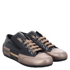  Candice Cooper, Rock Patch, Lackleder-Sneaker in schwarz für Damen