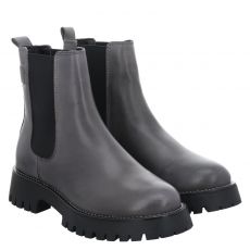  Schuhengel Glattleder-Chelsea in grau für Damen