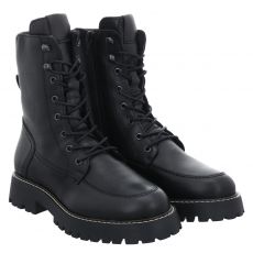  Schuhengel Glattleder-Schnürstiefel in schwarz für Damen