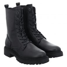  Schuhengel Glattleder-Schnürstiefel in schwarz für Damen