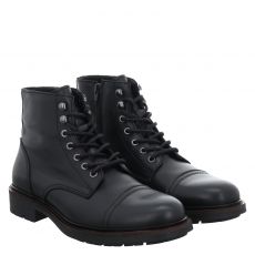  Fernando Strappa Glattleder-Schnürstiefel in schwarz für Herren