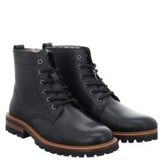  Fernando Strappa Glattleder-Schnürstiefel in schwarz für Herren