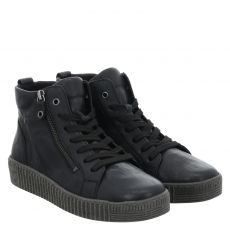  Gabor Glattleder-Schnürstiefel in schwarz für Damen