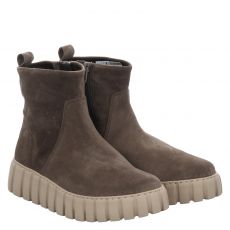  Gabor, Beige, Veloursleder-Chelsea in braun für Damen