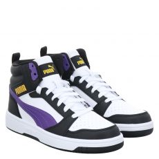  Puma, Rebound V6 Mid Jr, Kunstleder-Sneaker in mehrfarbig für Kinder