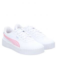  Puma, Carina 3.0 Blurry Dreams J, Kunstleder-Sneaker in weiß für Kinder