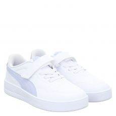  Puma, Court Lally Ac Ps, Kunstleder-Sneaker in weiß für Kinder