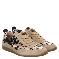  Paul Green, 0078-5489-108/sneaker, Nubukleder-Sneaker in taupe für Damen