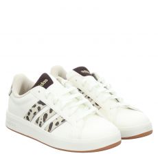  Adidas, Grand Court 3.0 J, Synthetik-Sneaker in weiß für Kinder