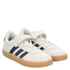  Adidas, Vl Court 3.0 El C, Veloursleder-Sneaker in grau für Kinder