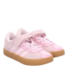  Adidas, Vl Court 3.0 El C, Veloursleder-Sneaker in rosa für Kinder