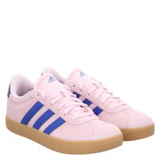  Adidas, Vl Court 3.0 K, Veloursleder-Sneaker in rosa für Kinder