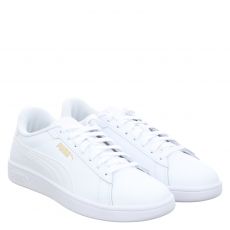  Puma, Smash 3.0 L, Synthetik-Sneaker in weiß für Herren
