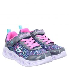  Skechers, Heart Lights - Boogie Love, Synthetik-Sneaker in blau für Kinder