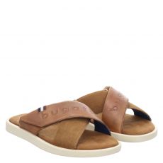  Bugatti, Derek, Veloursleder-Pantolette in braun für Herren
