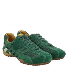  Geox, U Snake Original, Veloursleder-Halbschuh in grün für Herren