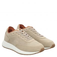 Boss, Vinston_runn_sdpf, Veloursleder-Halbschuh in beige für Herren